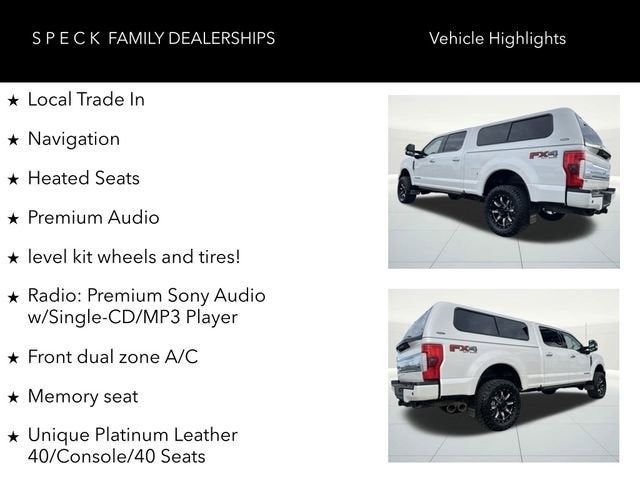 2017 Ford Super Duty F-350 SRW Platinum