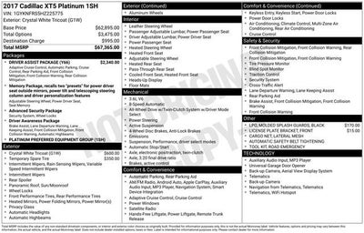 2017 Cadillac XT5 Platinum AWD