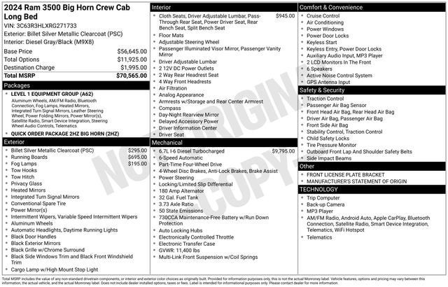2024 RAM 3500 Big Horn