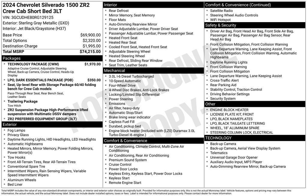 2024 Chevrolet Silverado 1500 ZR2