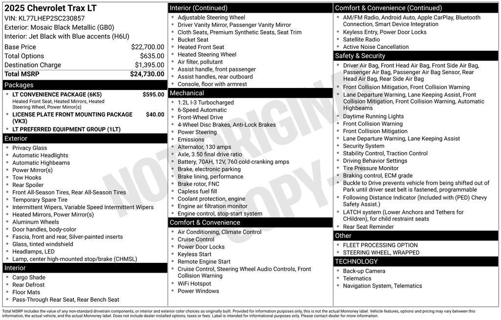 2025 Chevrolet Trax LT