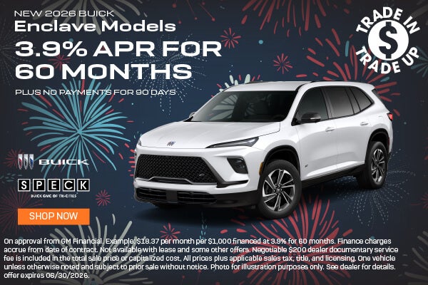 3.9 apr for 60 months buick enclave