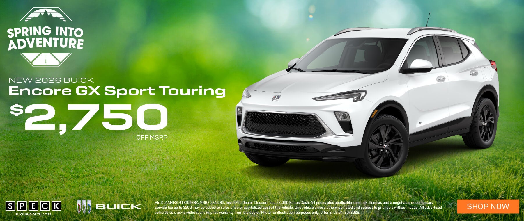 2750 off msrp buick encore gx
