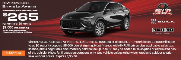 265 per month lease buick envista