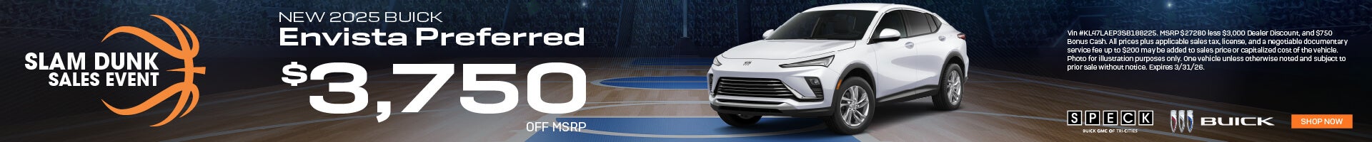 3750 discount new buick envista