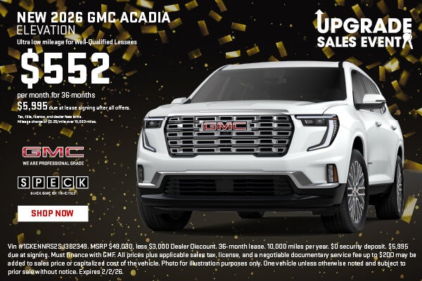 NEW 2026 GMC ACADIA ELEVATION
