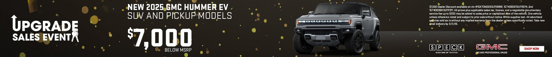 7000 discount on new 2025 gmc hummer models
