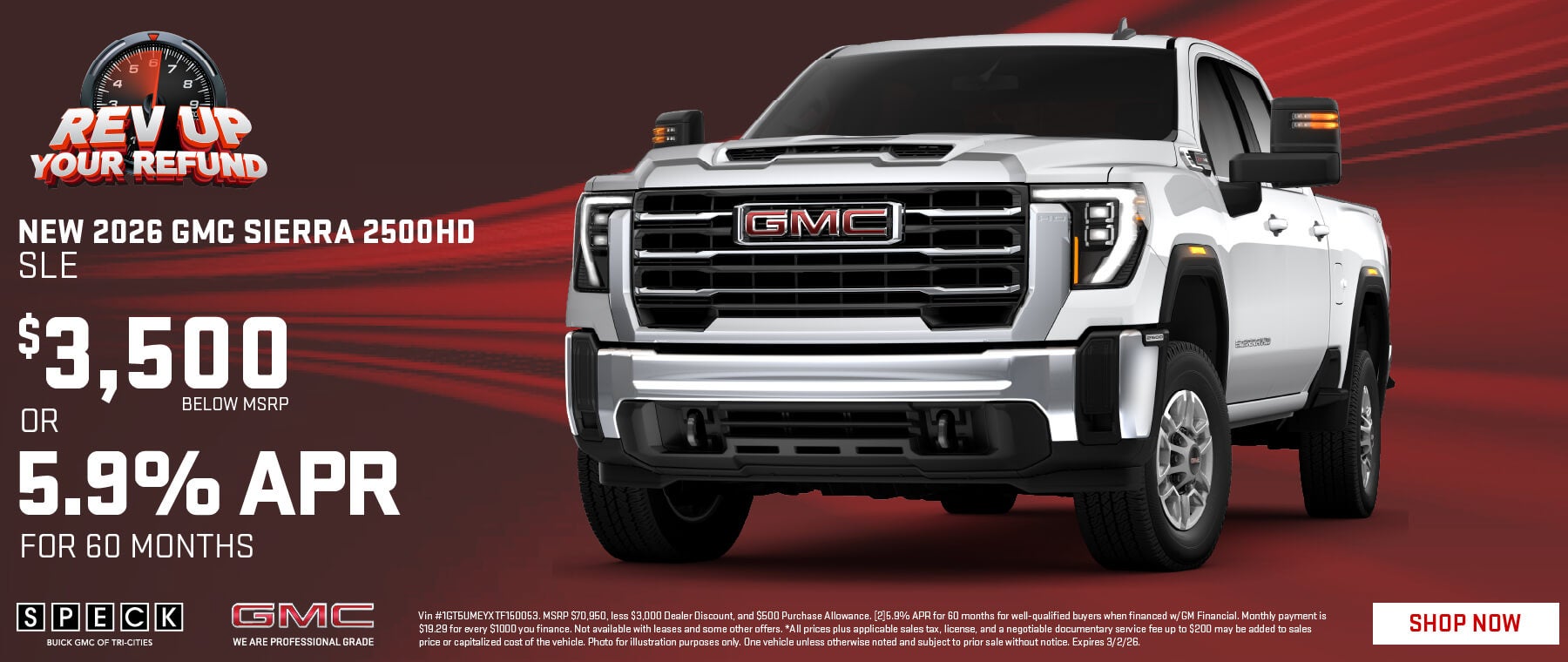 3500 off msrp 26 gmc sierra 2500