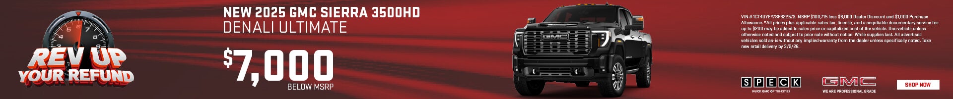 7000 off msrp gmc sierra 3500
