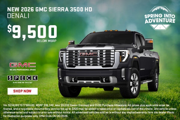 9500 off msrp sierra 3500