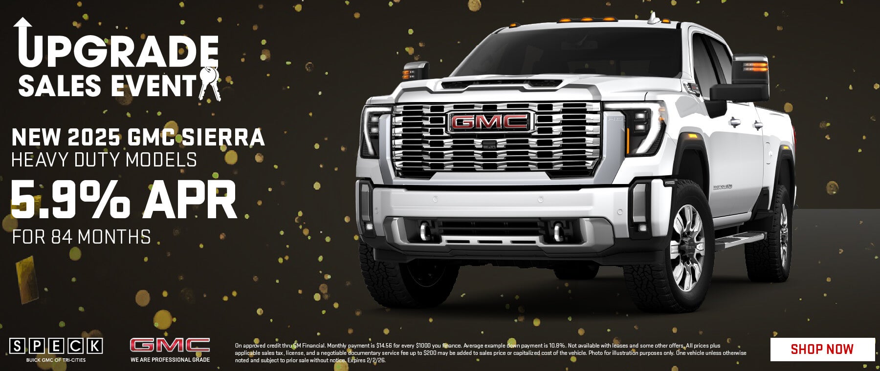 5.95 apr financing on 2025 gmc sierra hd models