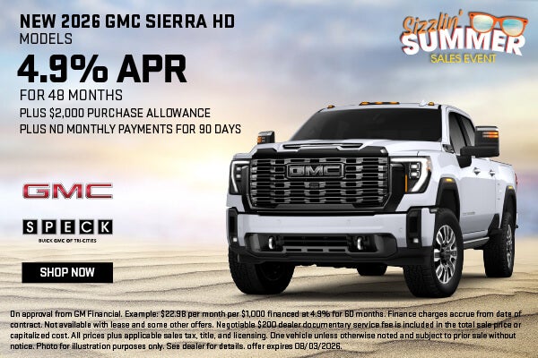 4.9 apr for 48 months gmc sierra hd