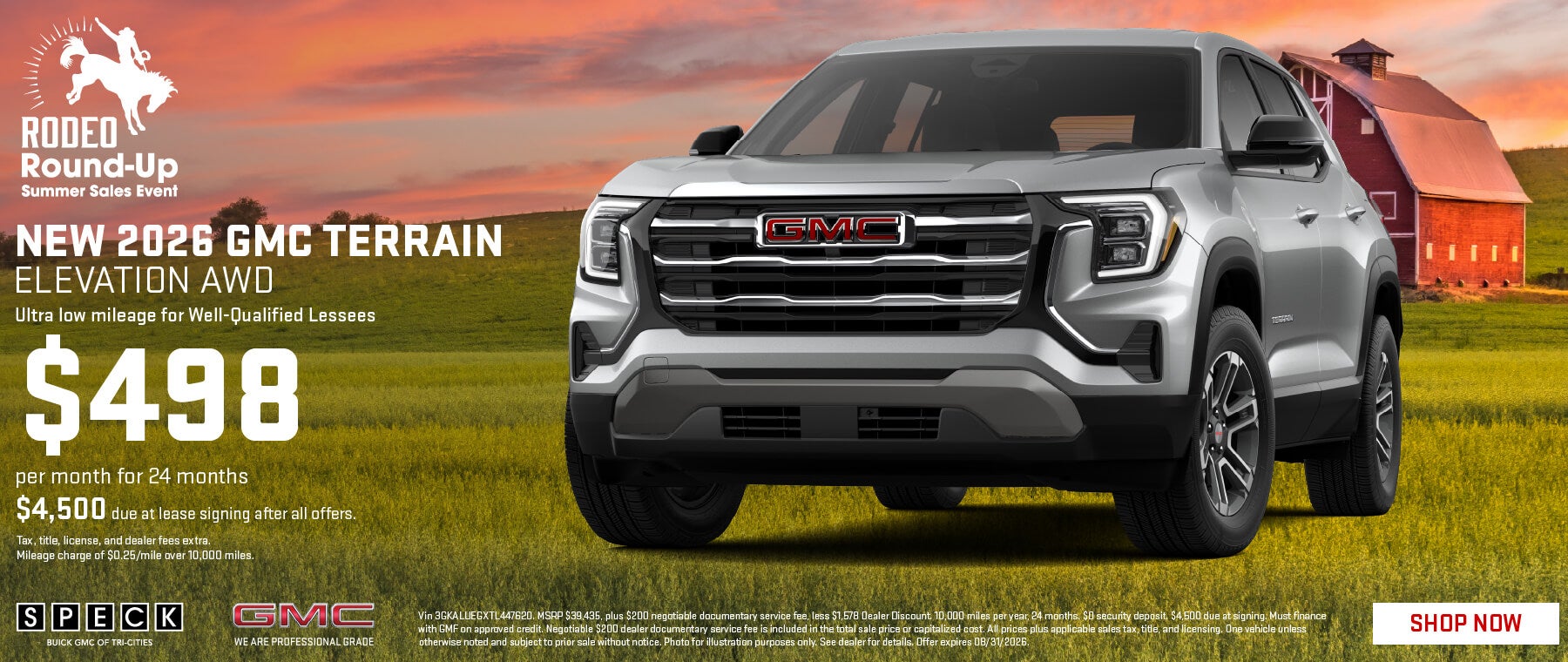 498 per month 2026 gmc terrain