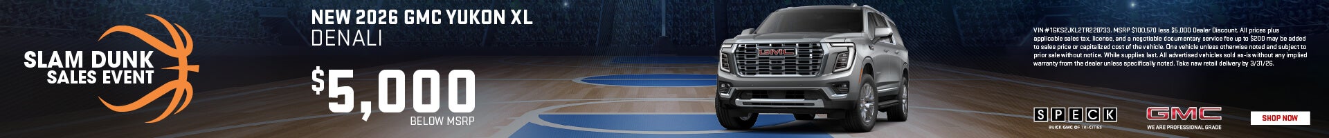 5,000 off gmc yukon xl