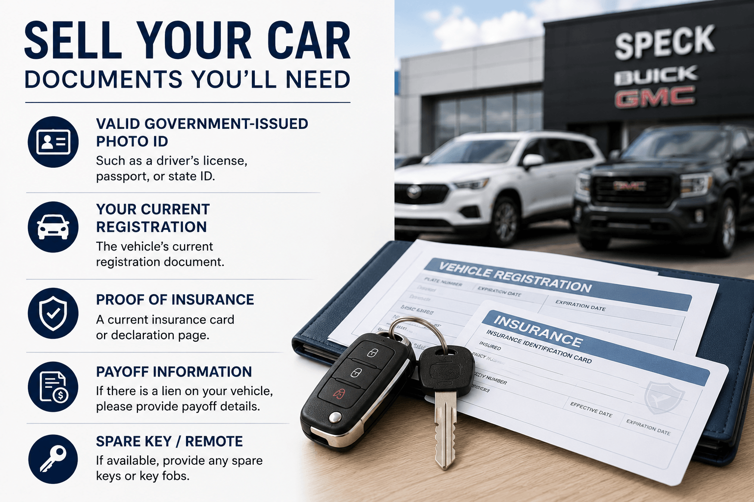 Documents needed to sell your car