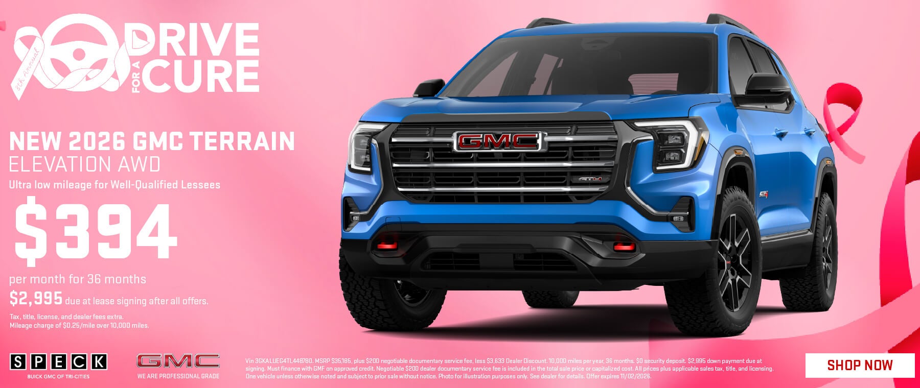 lease gmc terrain for 394 per month