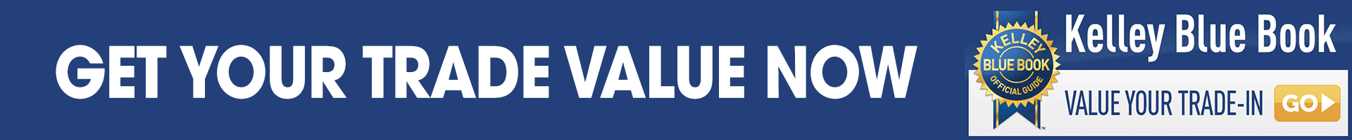 get your trade value now with kelley blue book